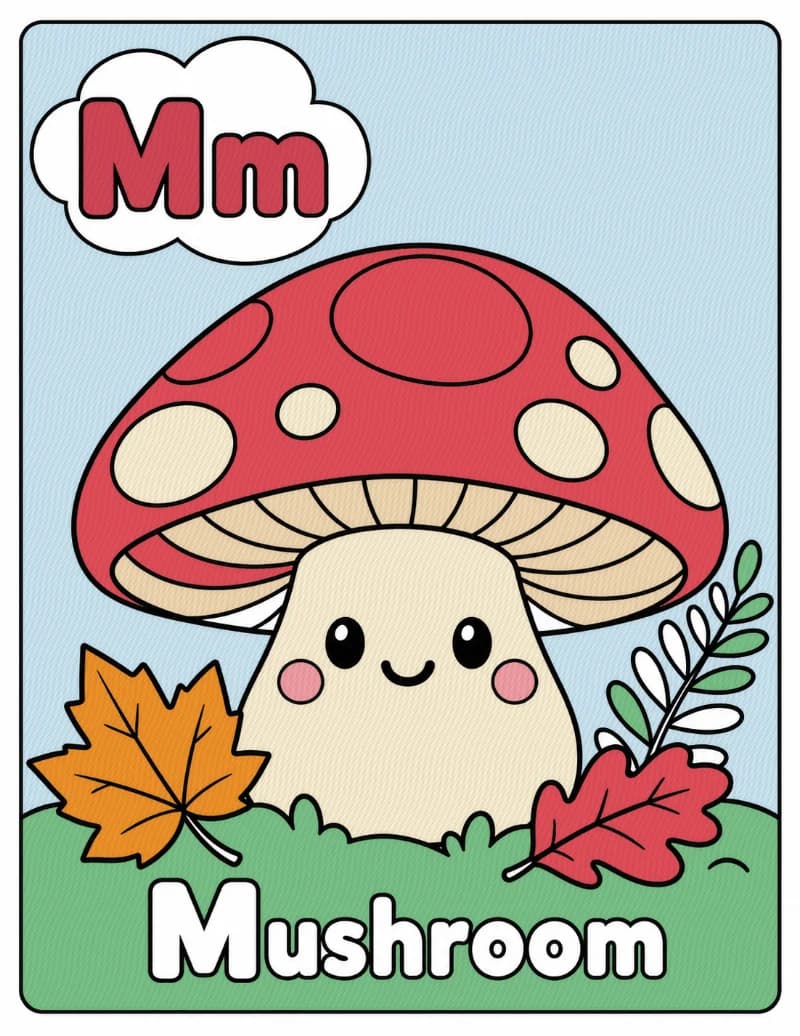 Mushroom, colored